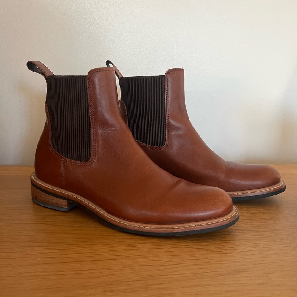 Nisolo Carmen Brown Leather Chelsea Boots